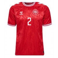 Camisa de Futebol Dinamarca Joachim Andersen #2 Equipamento Principal Europeu 2024 Manga Curta